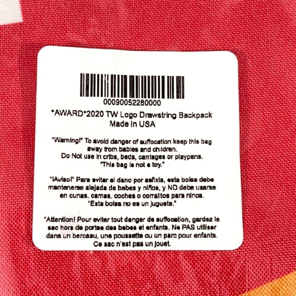 Tupperware Drawstring Backpack - NEW - Picture 2 of 4